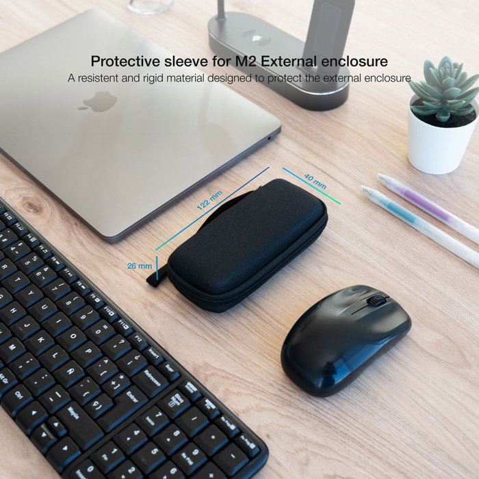 Tooq Estuche Protector para Caja Externa M2 Negro TQBC-M201B Tooq Estuche Protector para Caja Externa M2 Negro TQBC-M201B